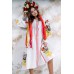 Embroidered boho dress "Flora" White